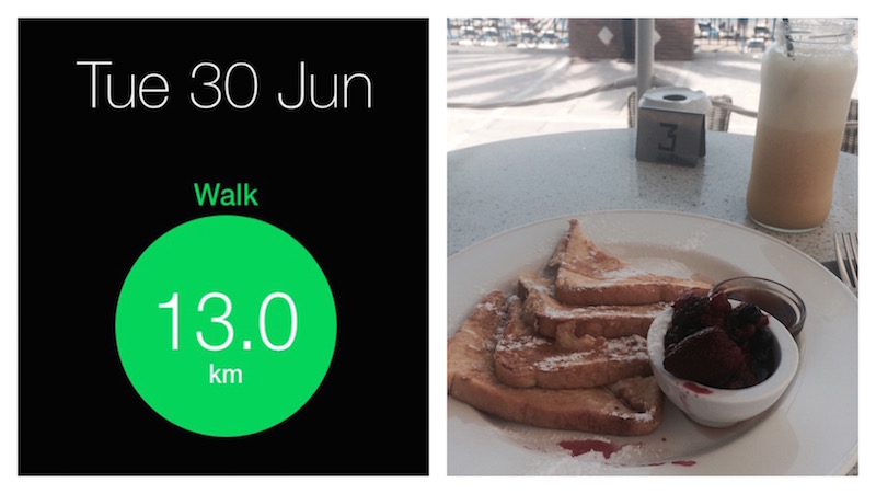 13 km walk