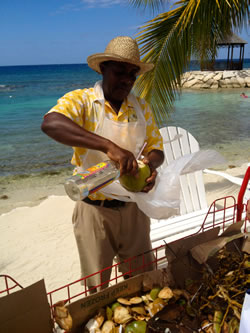 coconut water,beach