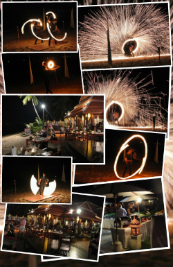 samui buri hotel Fire Show BBQ night