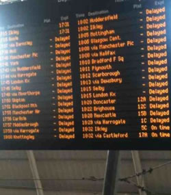 leeds power surge trains delayed