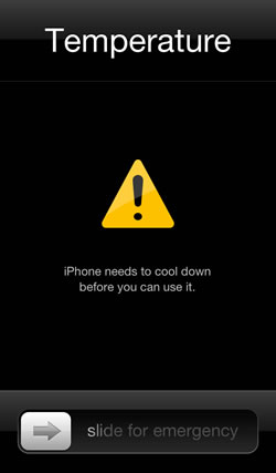 Iphone Temperature needs to cool down